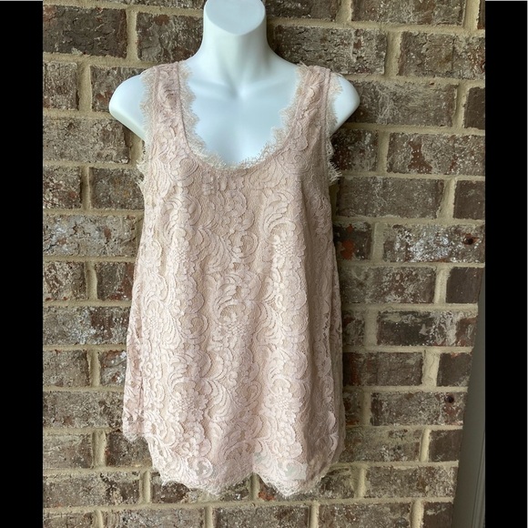 Adiva lace blouse size large pull on top - Picture 1 of 12